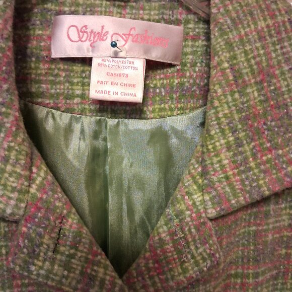 NWT Women’s Lined Light Green Pink Blazer Jacket Spring Fall Winter Jackets M 10 - Picture 8 of 9